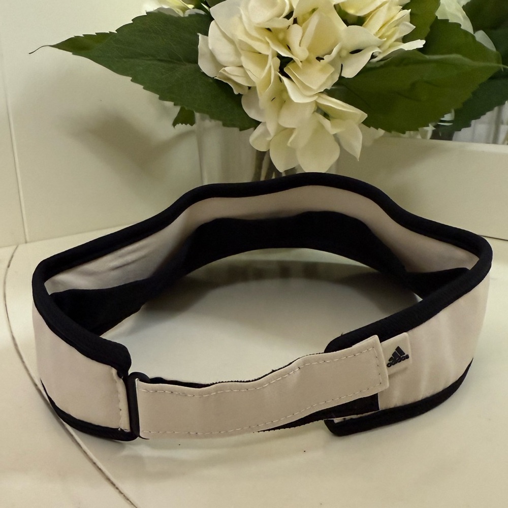 Adidas Women's Cream and Black Visor - Picture 4 of 4